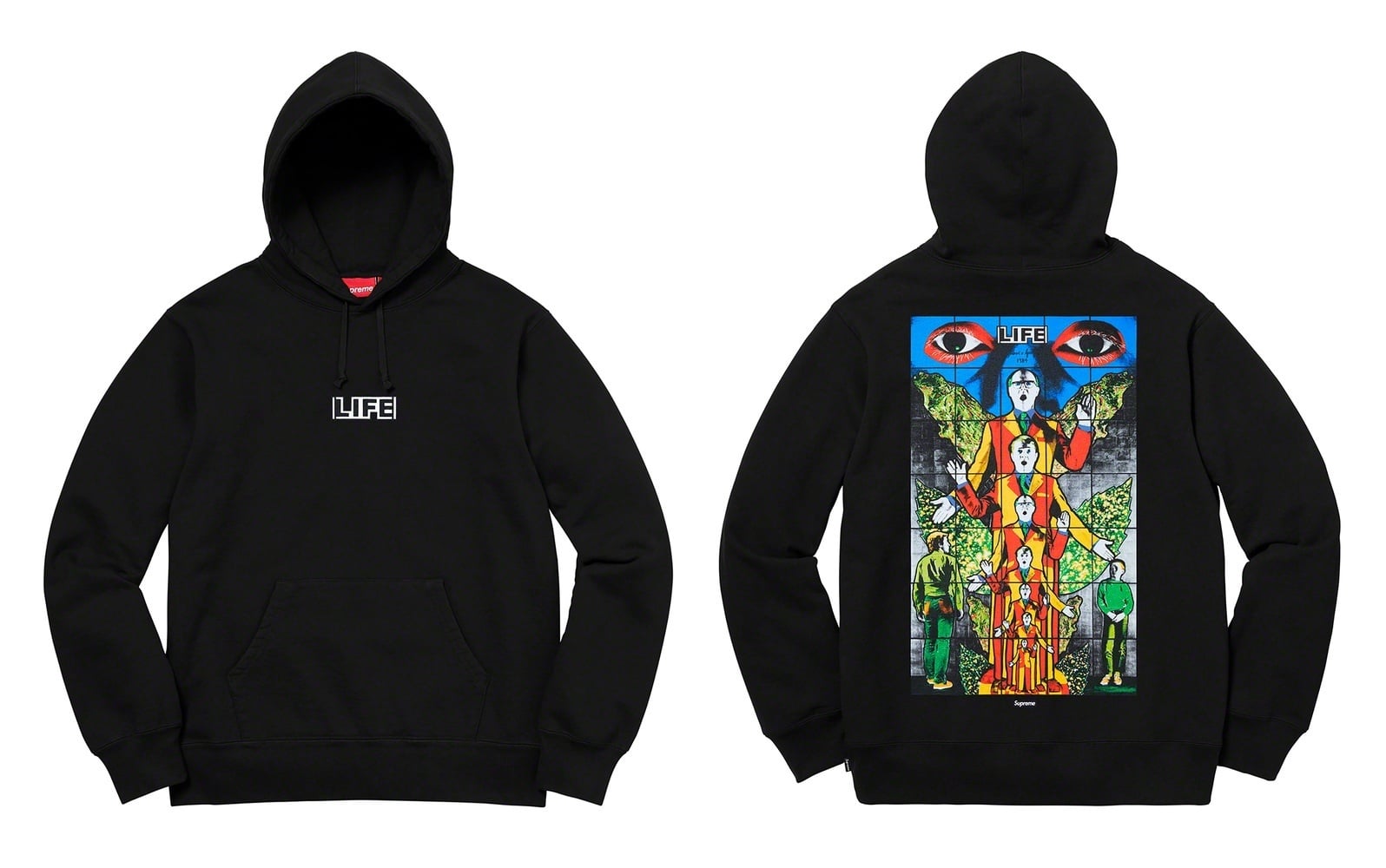 Gilbert & George/Supreme LIFE Hooded Sweatshirt